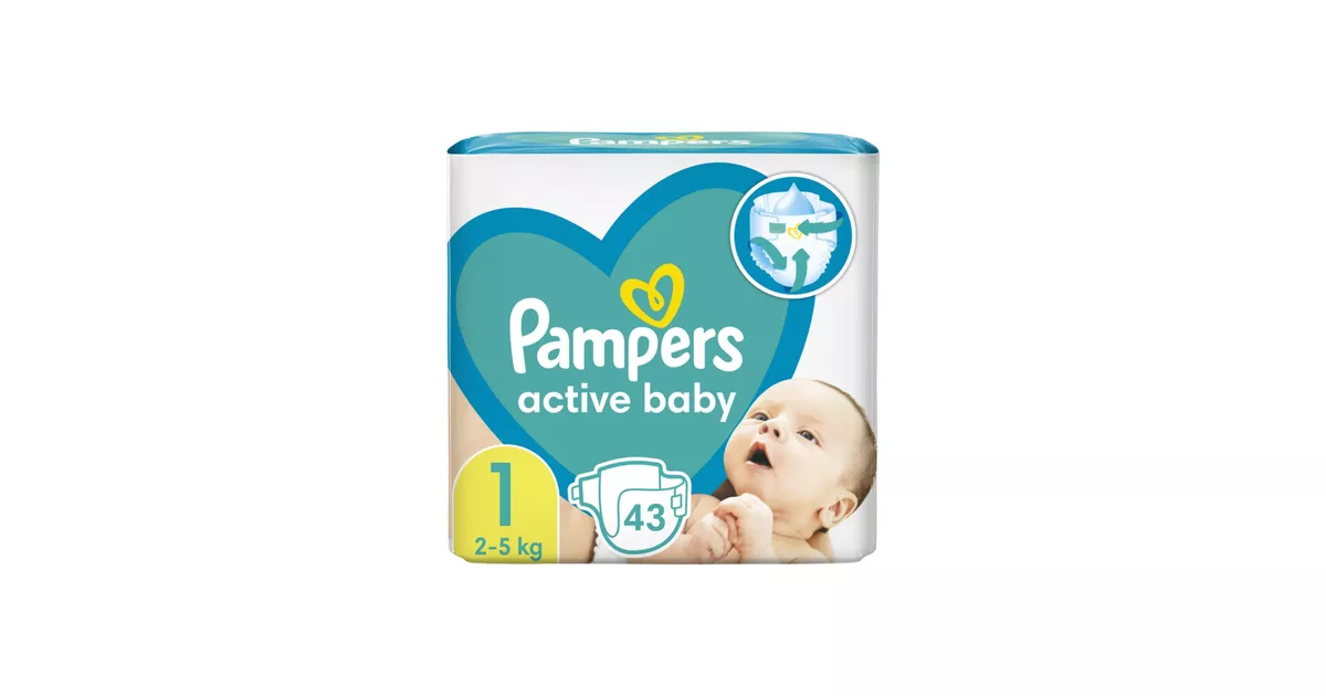 pampers new baby pieluchy 1 newborn 43 sztuki