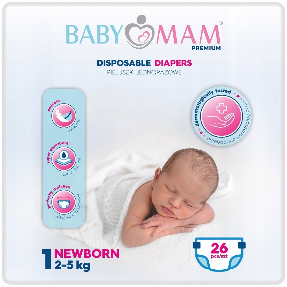 pampers new baby pieluchy jednorazowe rozmiar 1