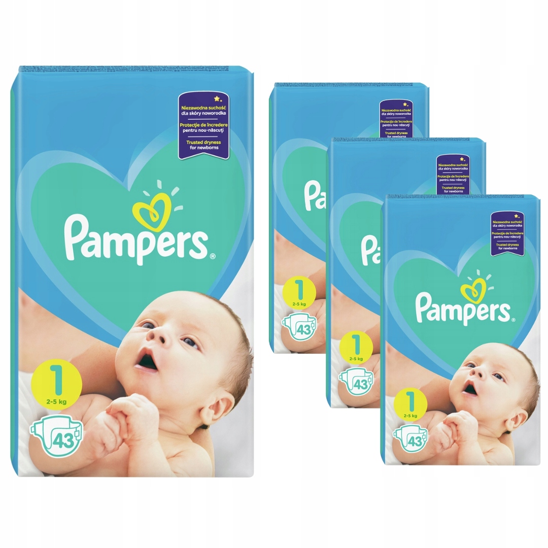 pampers new baby pieluchy jednorazowe rozmiar 1 newborn 2-5 kg