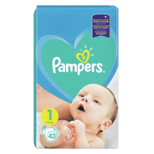 pampers newborn 1 2-5 kg 43 szt