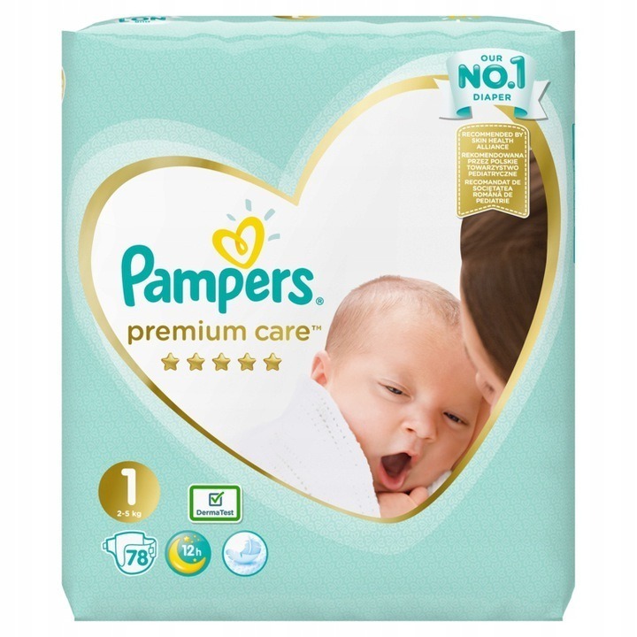 pampers newborn 2-5 78 allegro