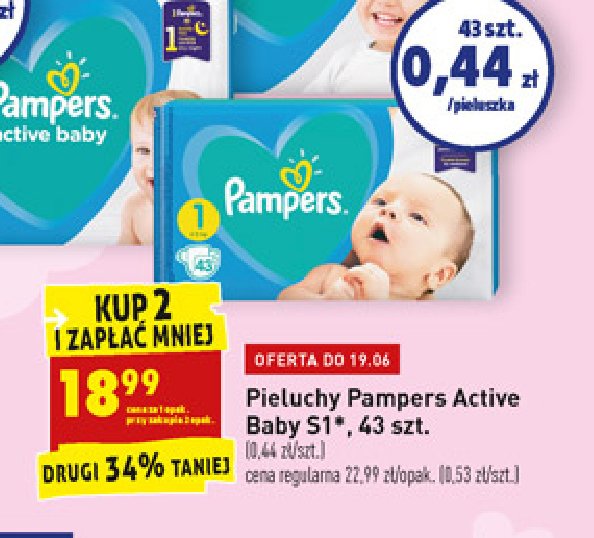 pampers niebieskie