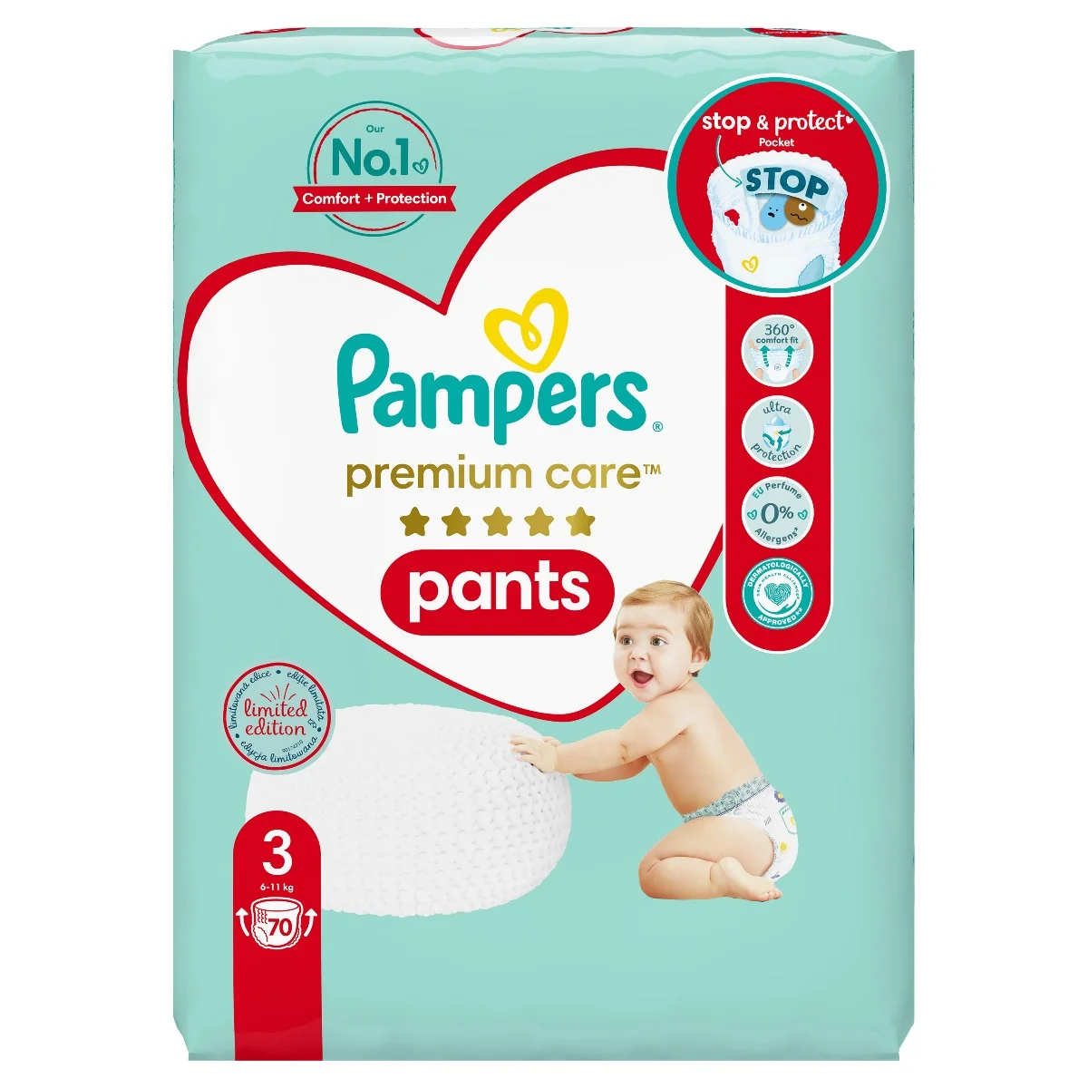 pampers pants 3 midi 120 szt