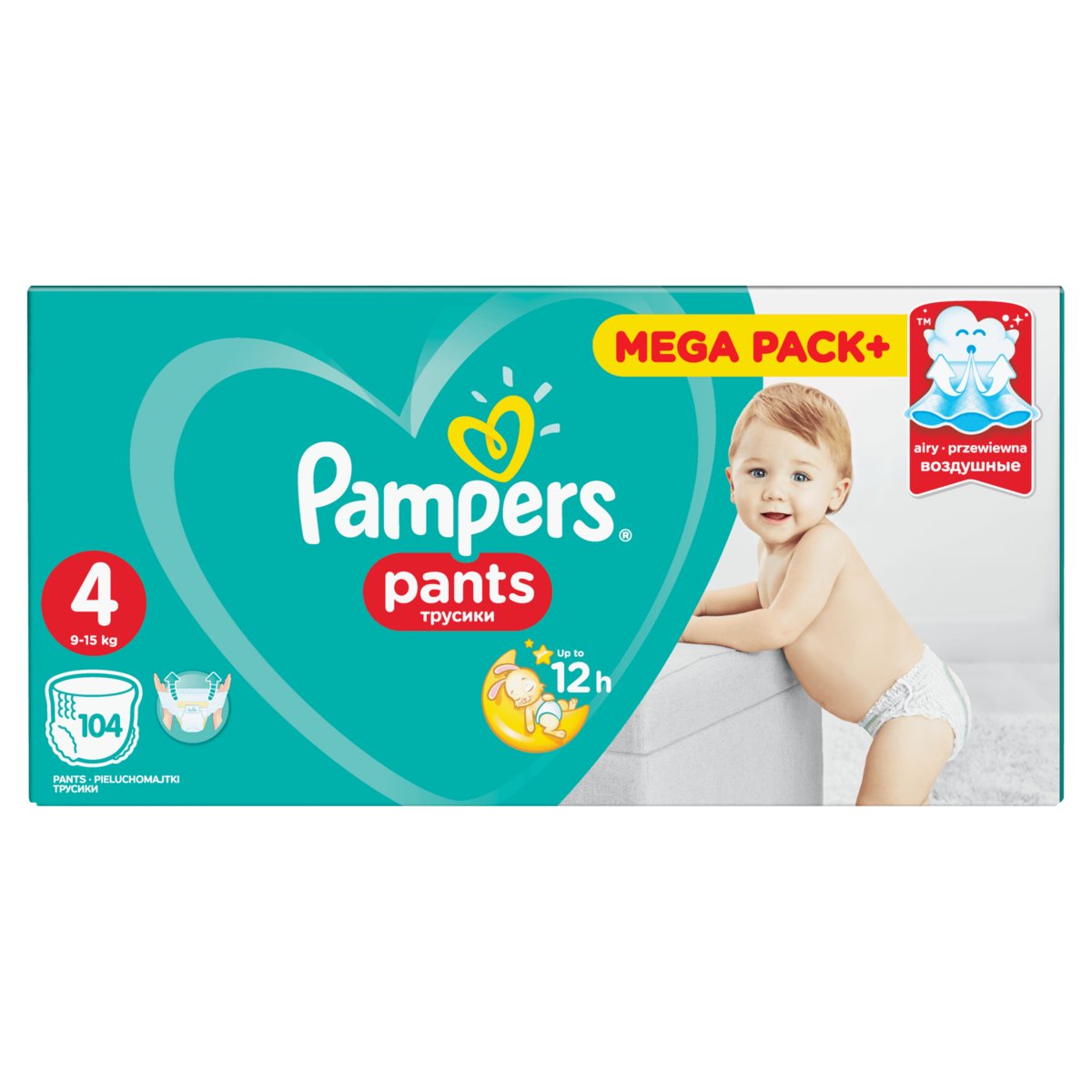 pampers pants 4 104 sztuki