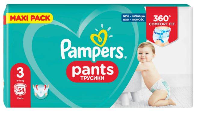 pampers pants pieluchomajtki midi 3