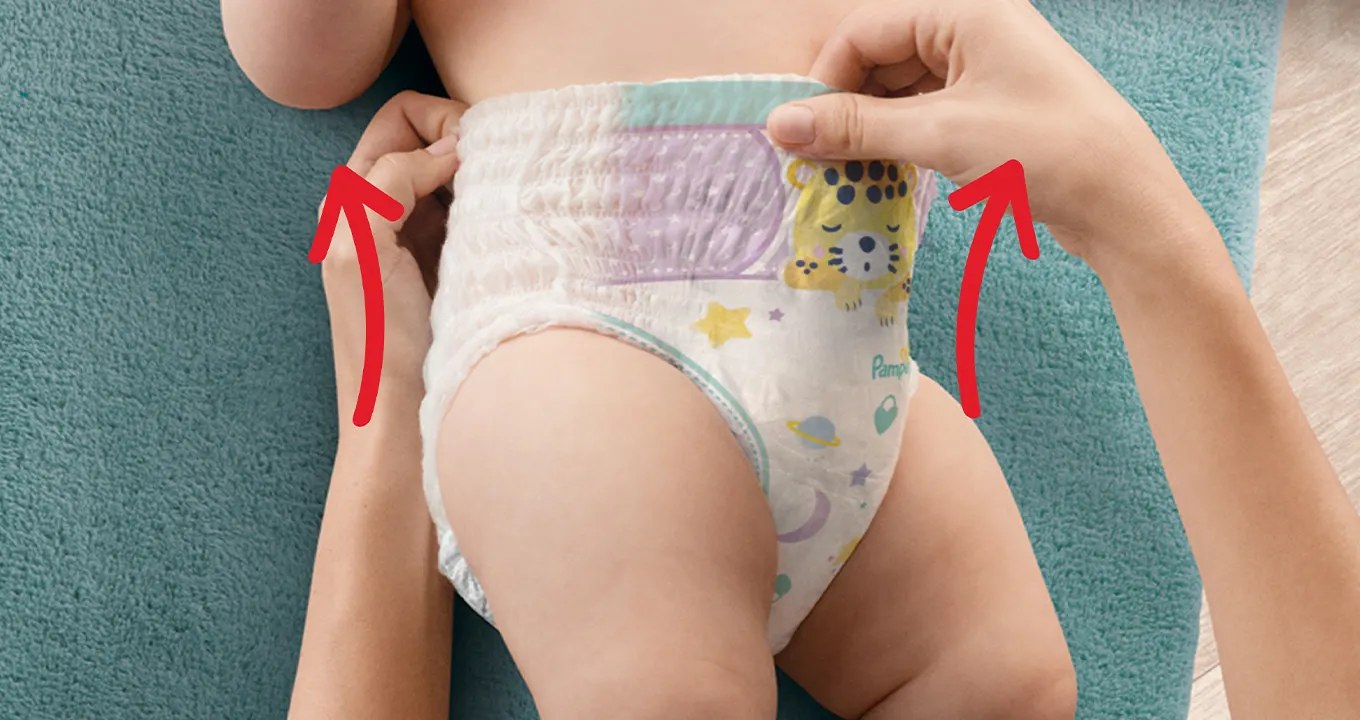 pampers pants plastikowy element