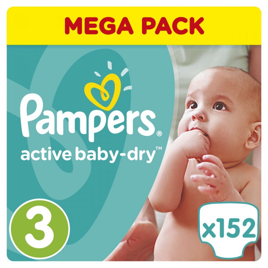 pampers pieluchy active baby 3 midi 5-9kg 103 szt