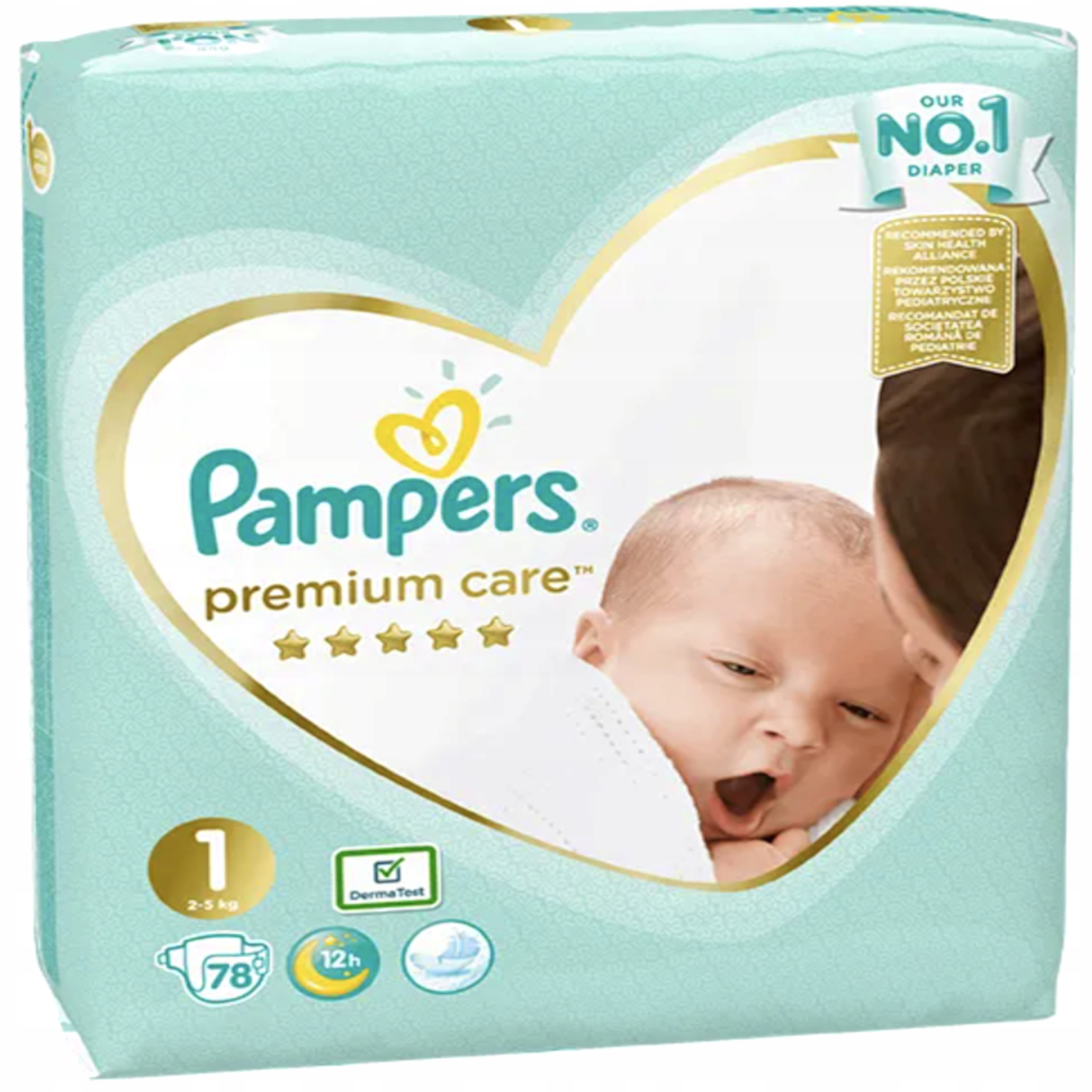 pampers pieluszki premium care 1 newborn 156 szt