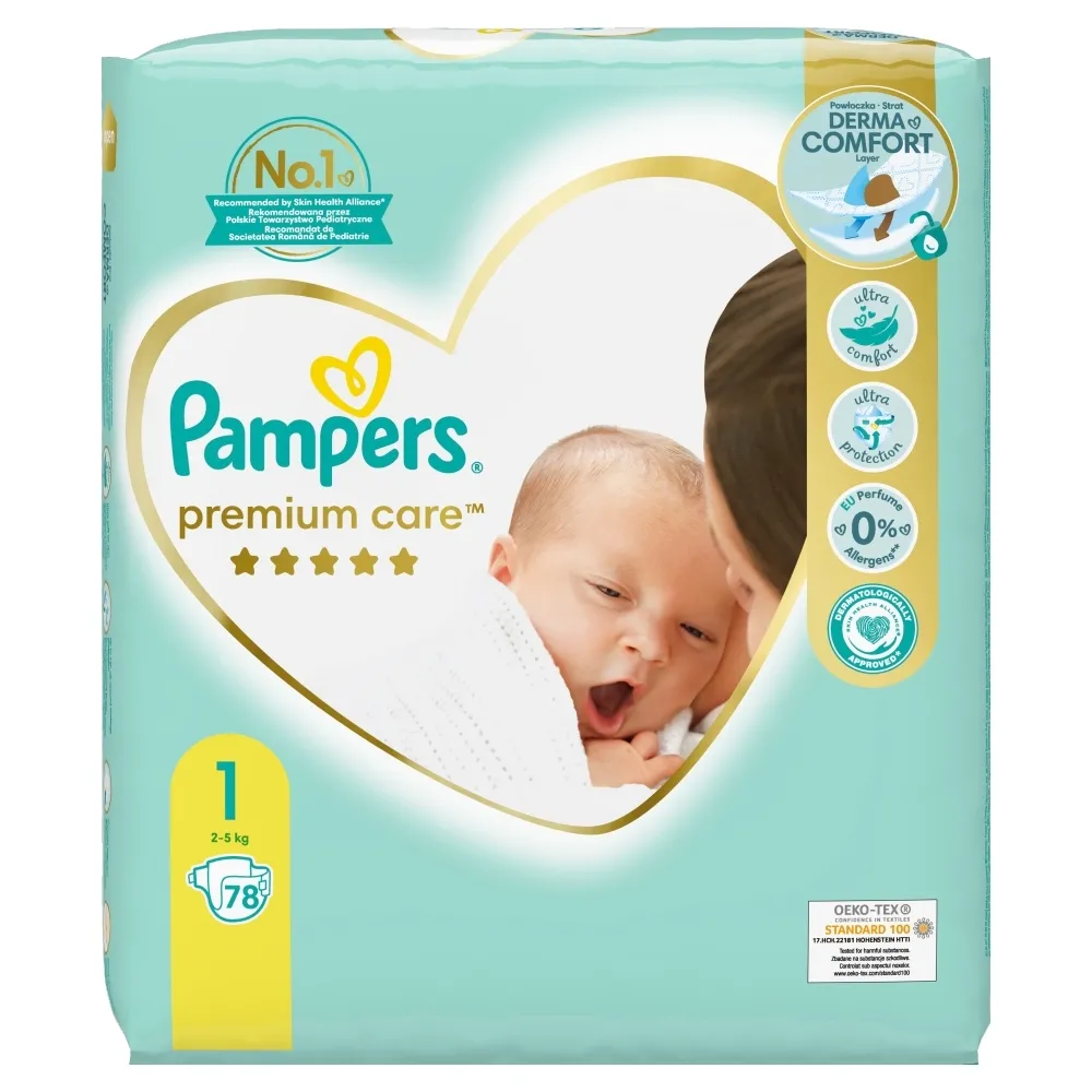 pampers premium care 1 22 sztuk