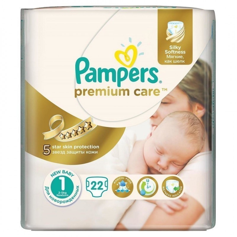 pampers premium care 1 22szt