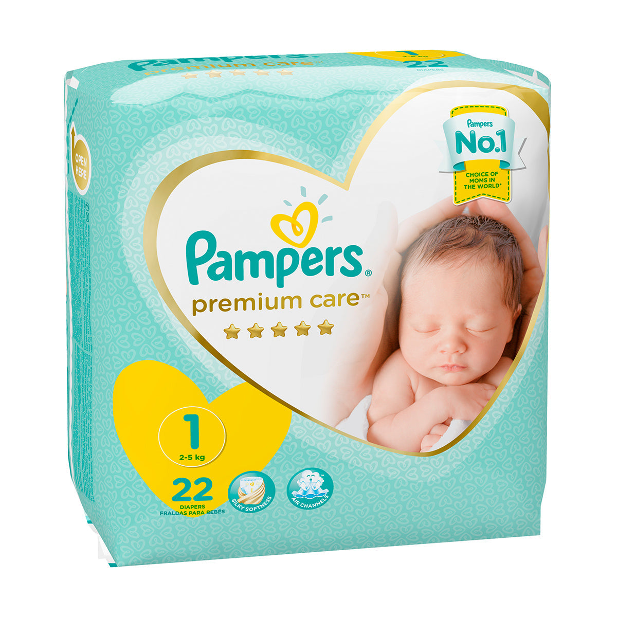 pampers premium care 1 new born 2-5kg