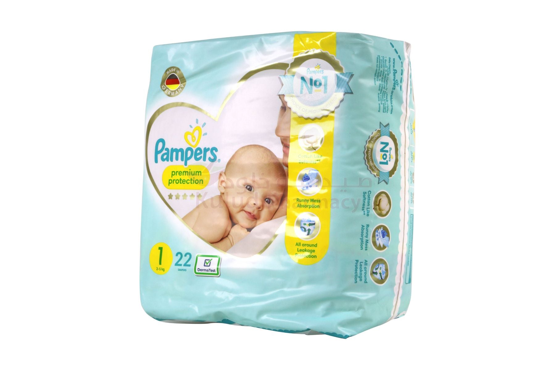 pampers premium care 1 newborn 22 szt 2-5kg