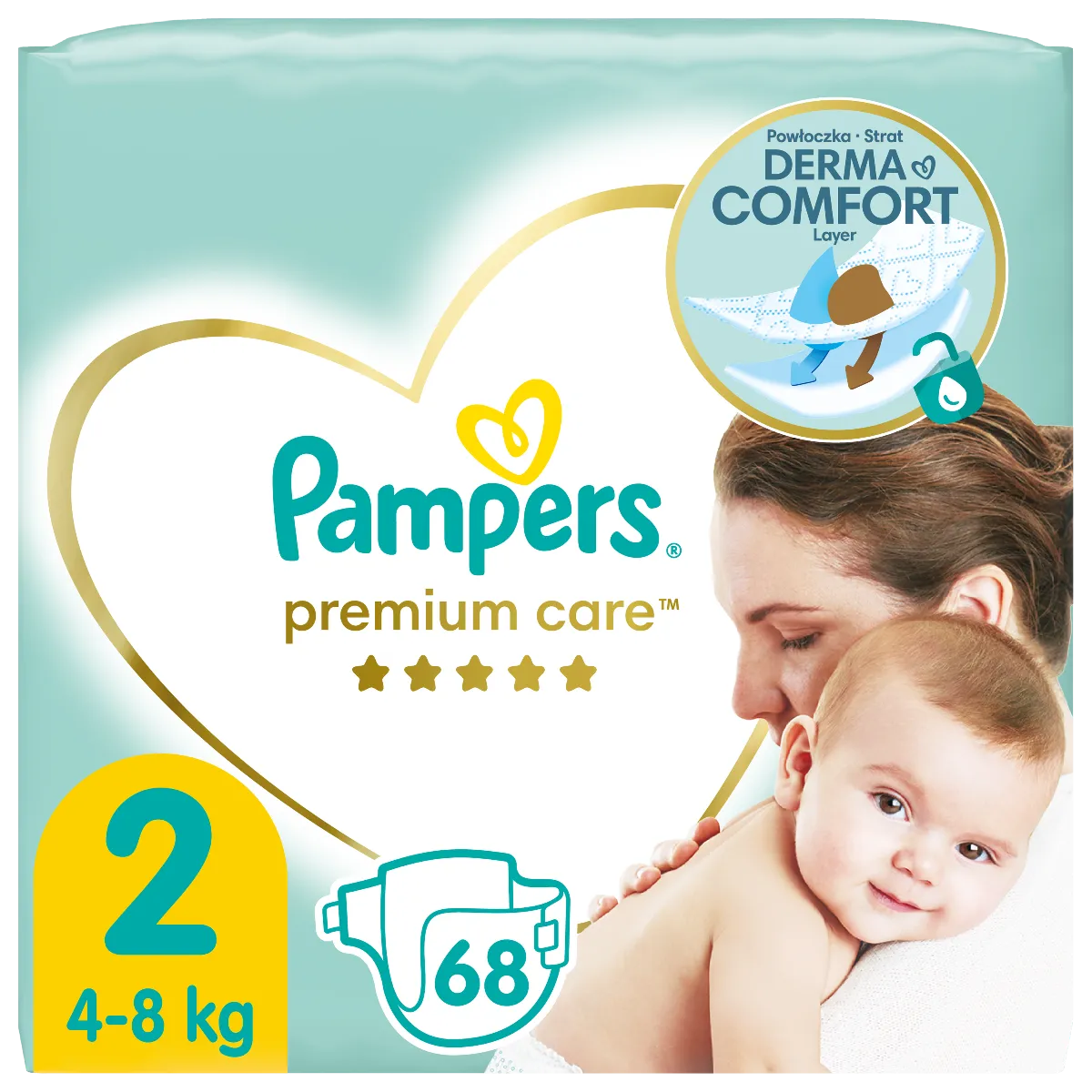 pampers premium care 2 22 sztuki