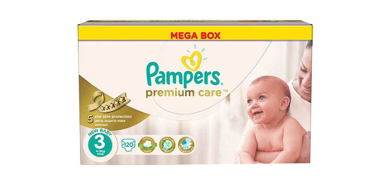 pampers premium care 3 120szt