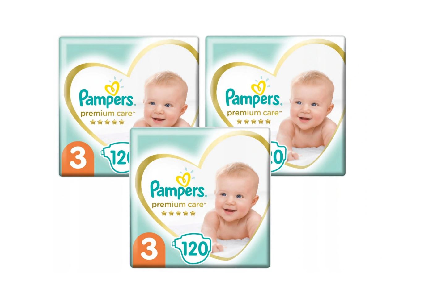 pampers premium care 3 120szt