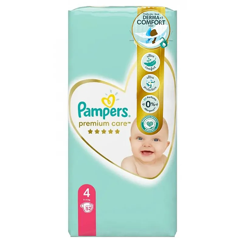 pampers premium care 4 maxi 52 selgros