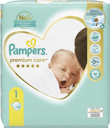 pampers premium care new born 78 ceneo