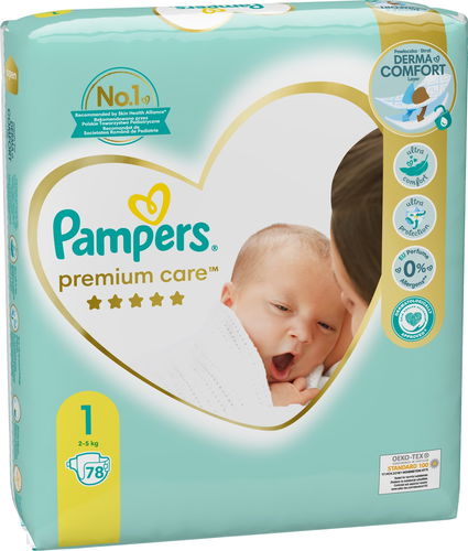 pampers premium care size 1 cena