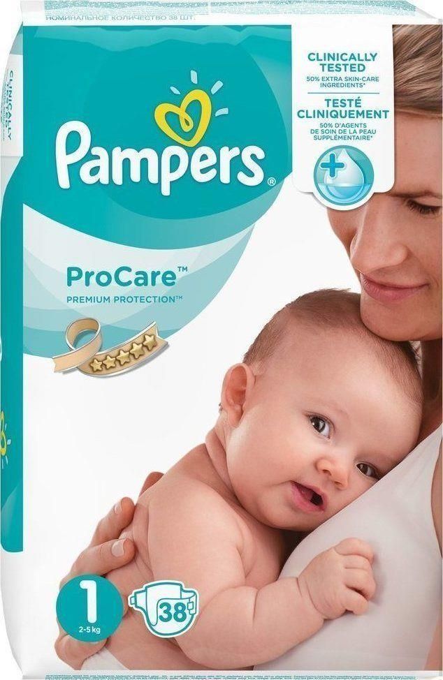 pampers pro care 1 pielucha 38szt