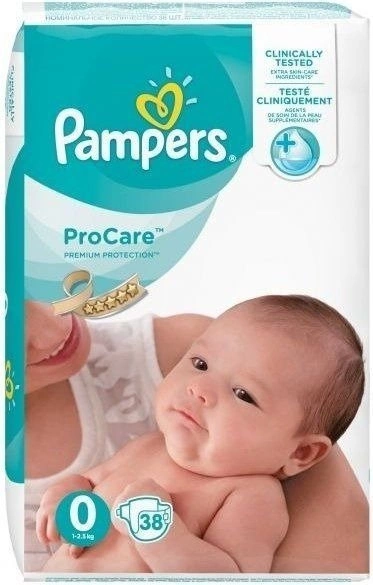 pampers procare pieluchy rozmiar 1 2-5kg 38 sztuk ceneo