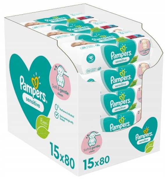 pampers pudelko chustki