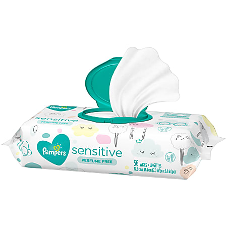 pampers sensitive 56 wipes