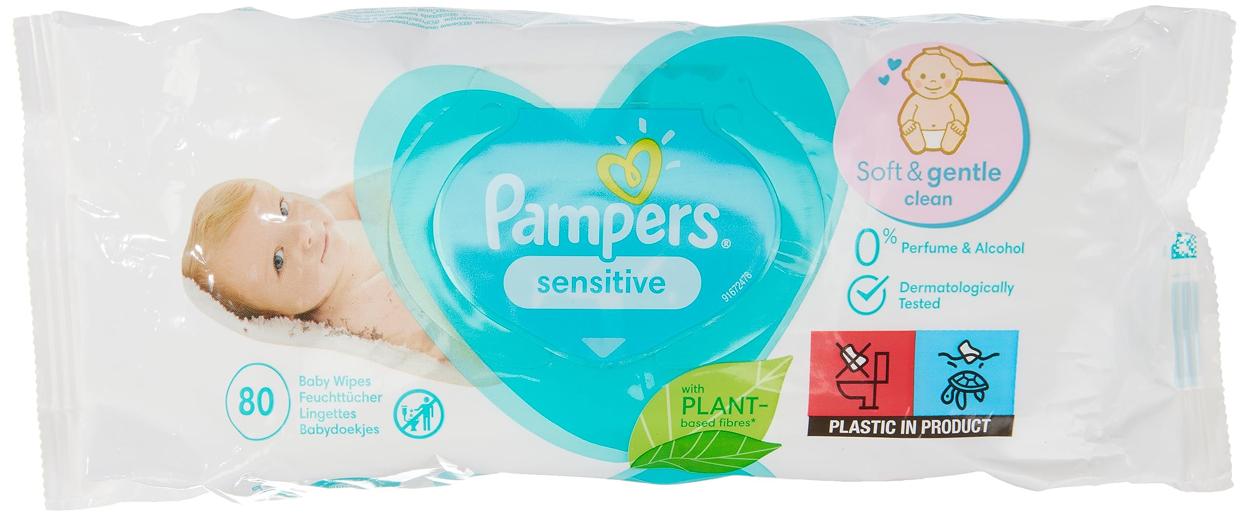 pampers sensitive 80