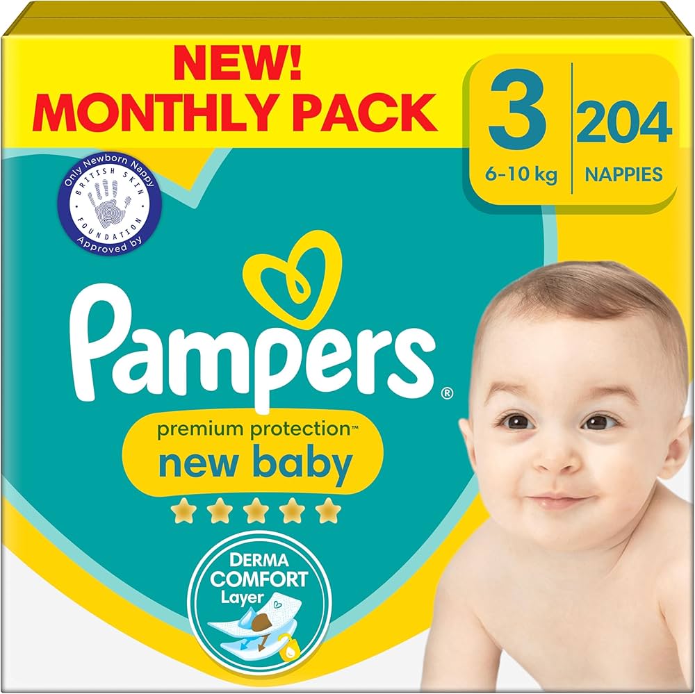 pampers size 3 204 pack