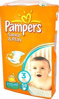 pampers sleep and play rozmiar 3 58 sztuk kaufland