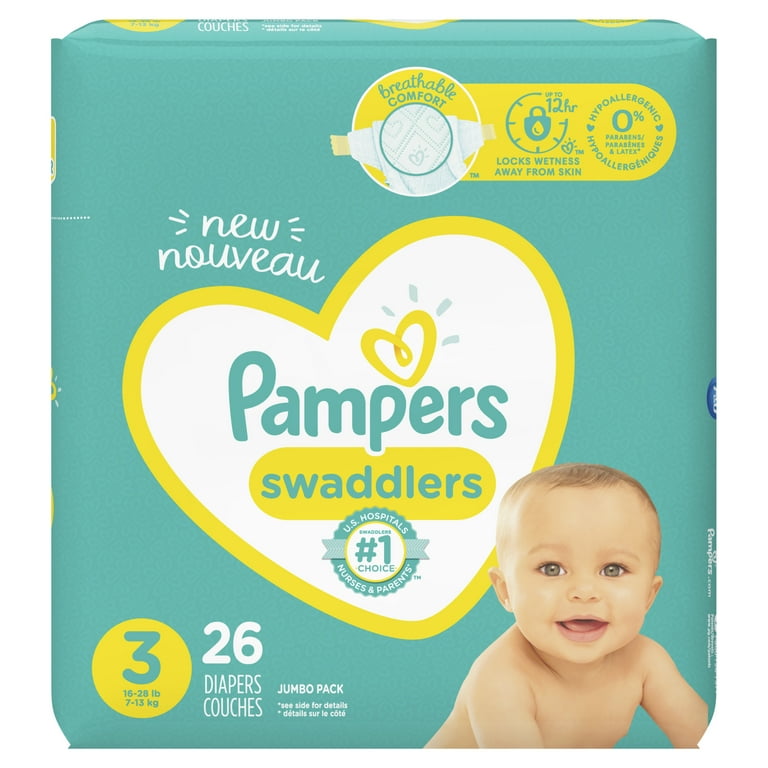 pampers swaddlers jumbo pack size 3