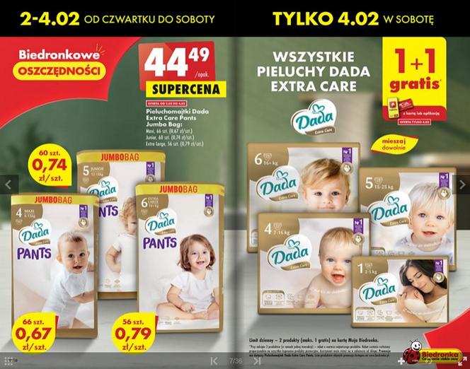 pampersy pieluchy promocja biedronka