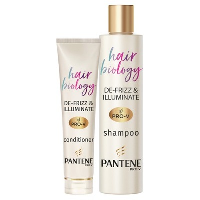 pantene hair biology de frizz & illuminate szampon