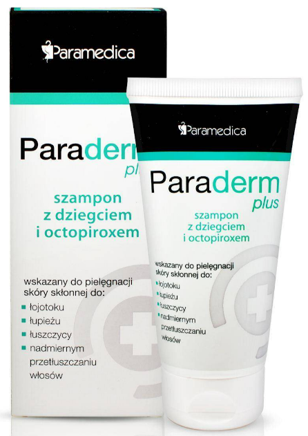 paraderm plus szampon z dziegciem i octopiroxem 150 ml