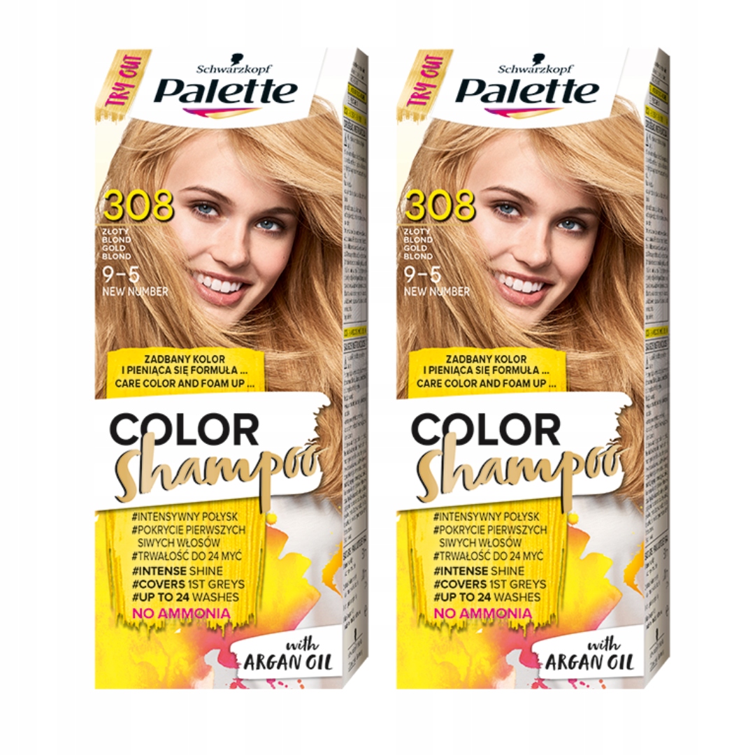 perłowy blond szampon koloryzujący palette