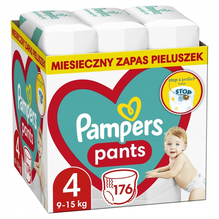 pieluchomajtki pampers 4 176 szt