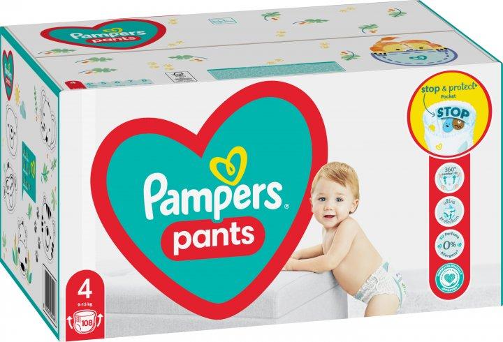 pieluchomajtki pampers pants 4 mega pack