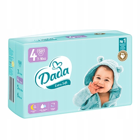 pieluchy dada rozm 4 extra soft 52 szt rozmija