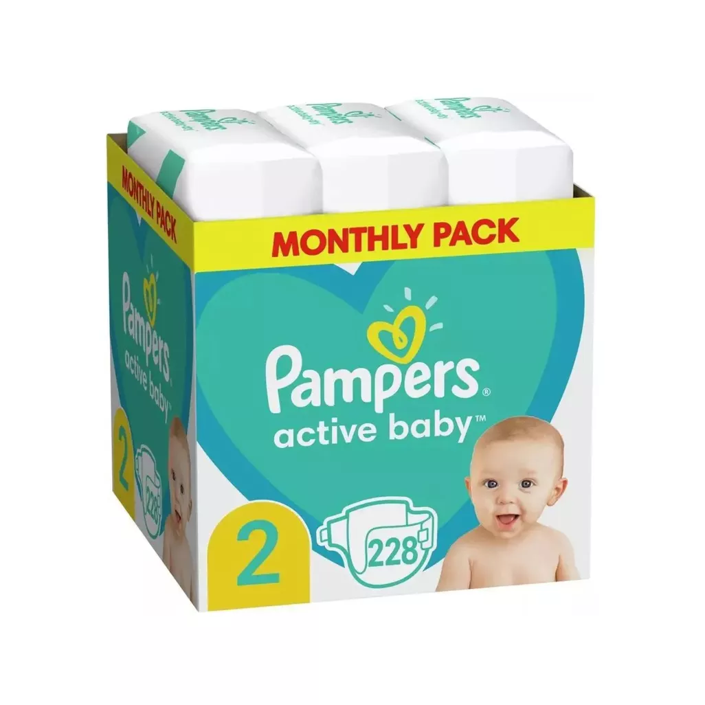 pieluchy pampers 2 active baby dry