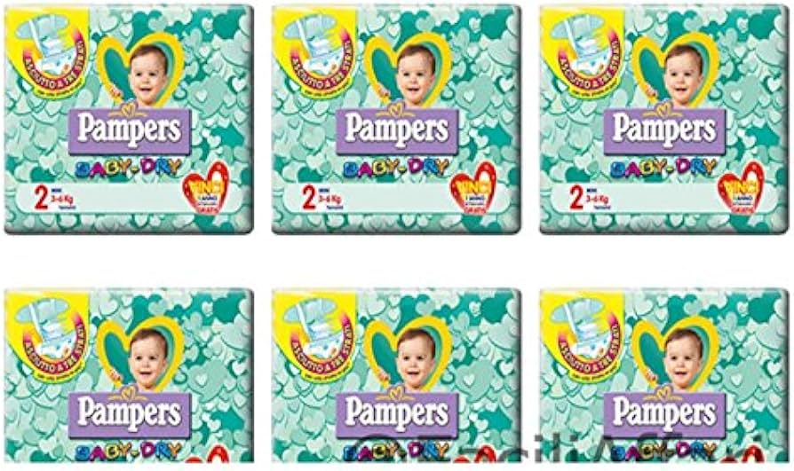 pieluchy pampers baby dry 2 144 sztuk