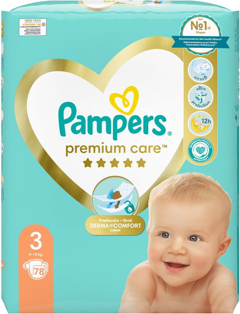 pieluchy pampers care rozmiar 3