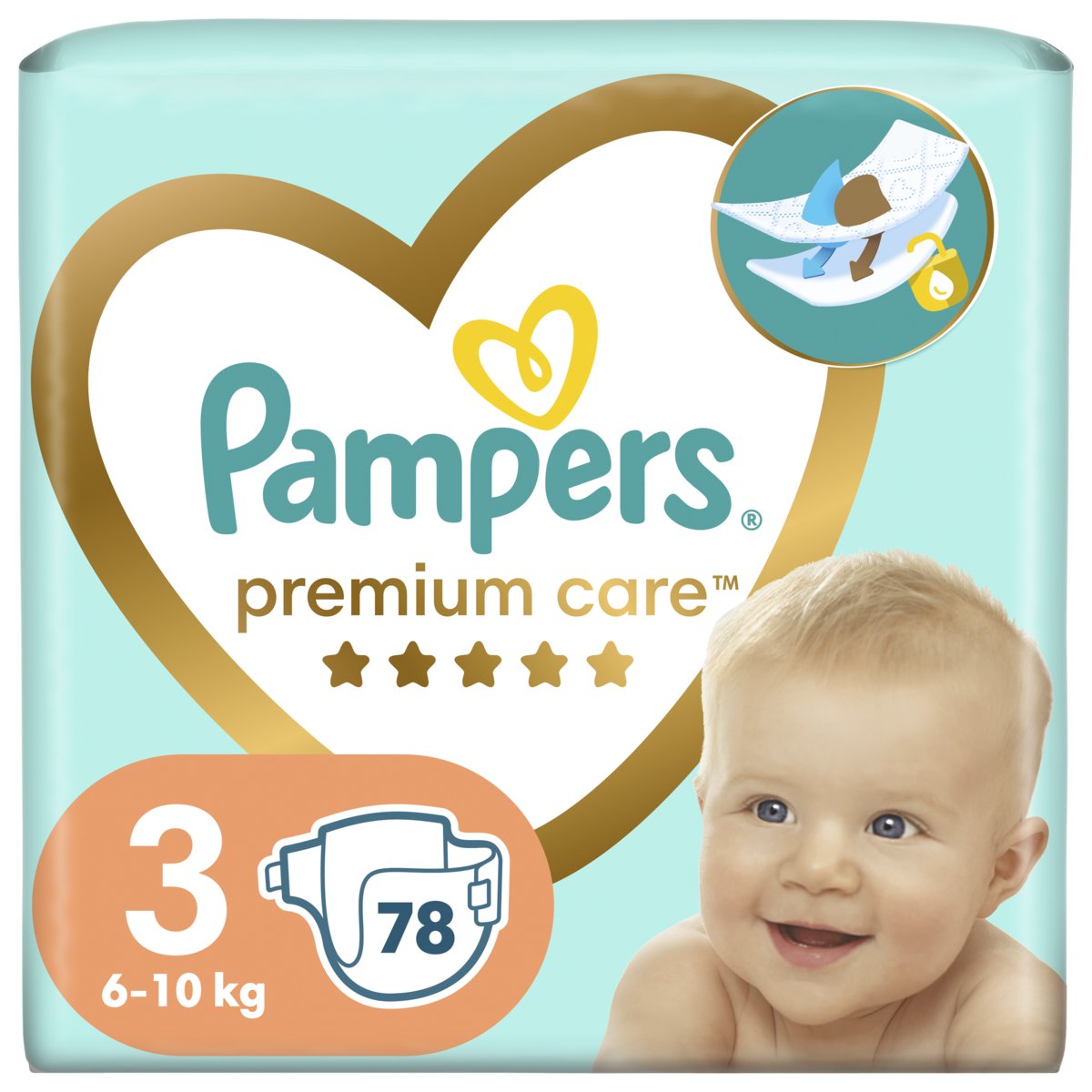 pieluchy pampers premium care 2 mini 3-6 kg miesięczny