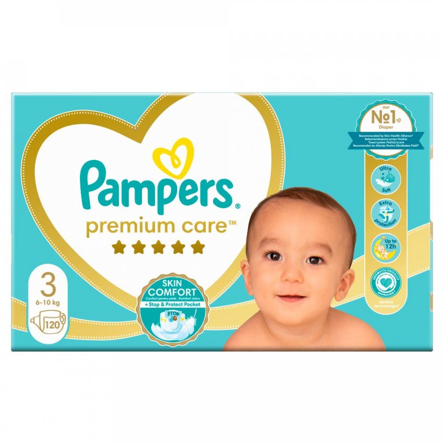 pieluchy pampers premium care 3 midi