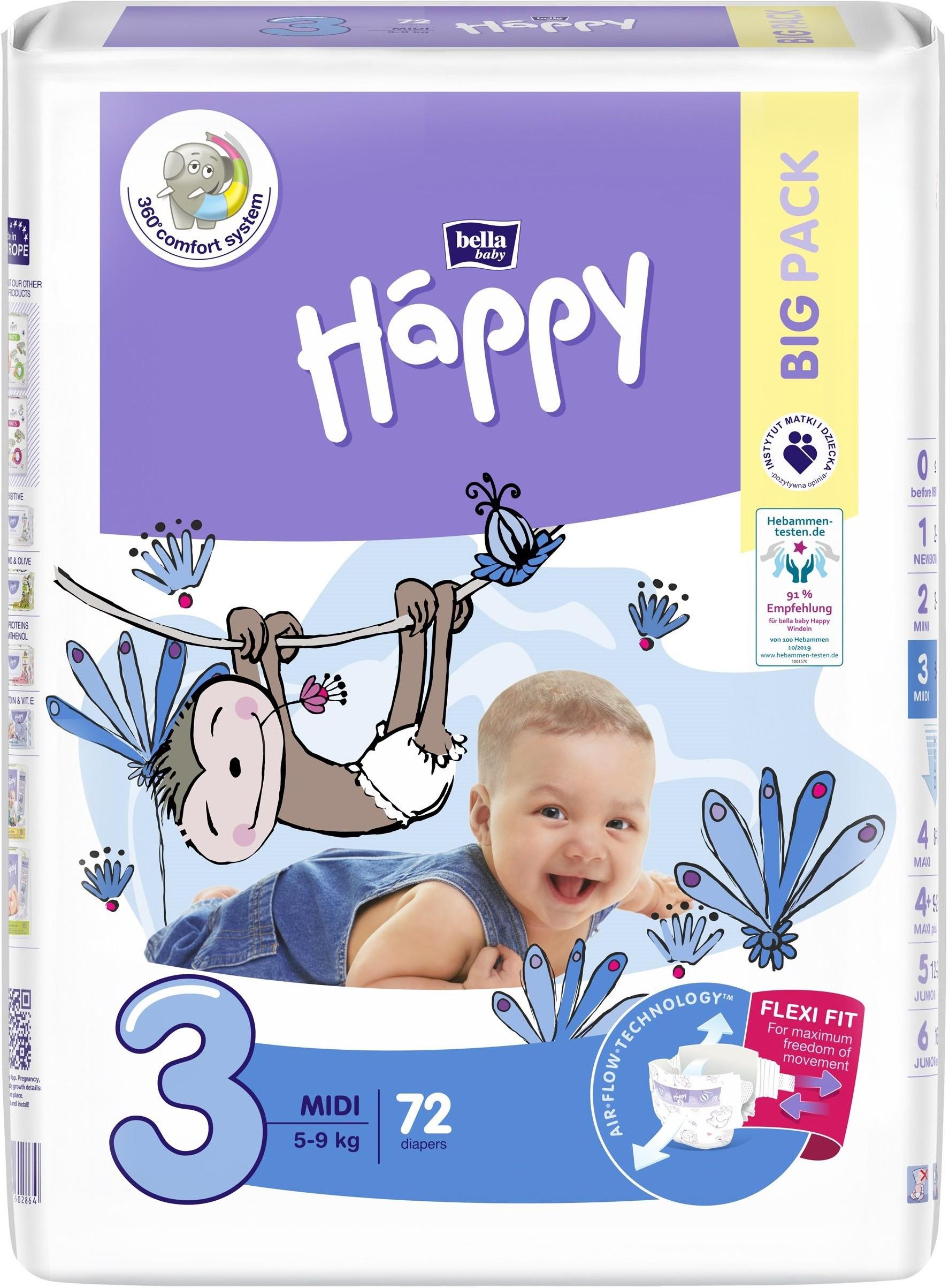 pieluszki happy czy pampers