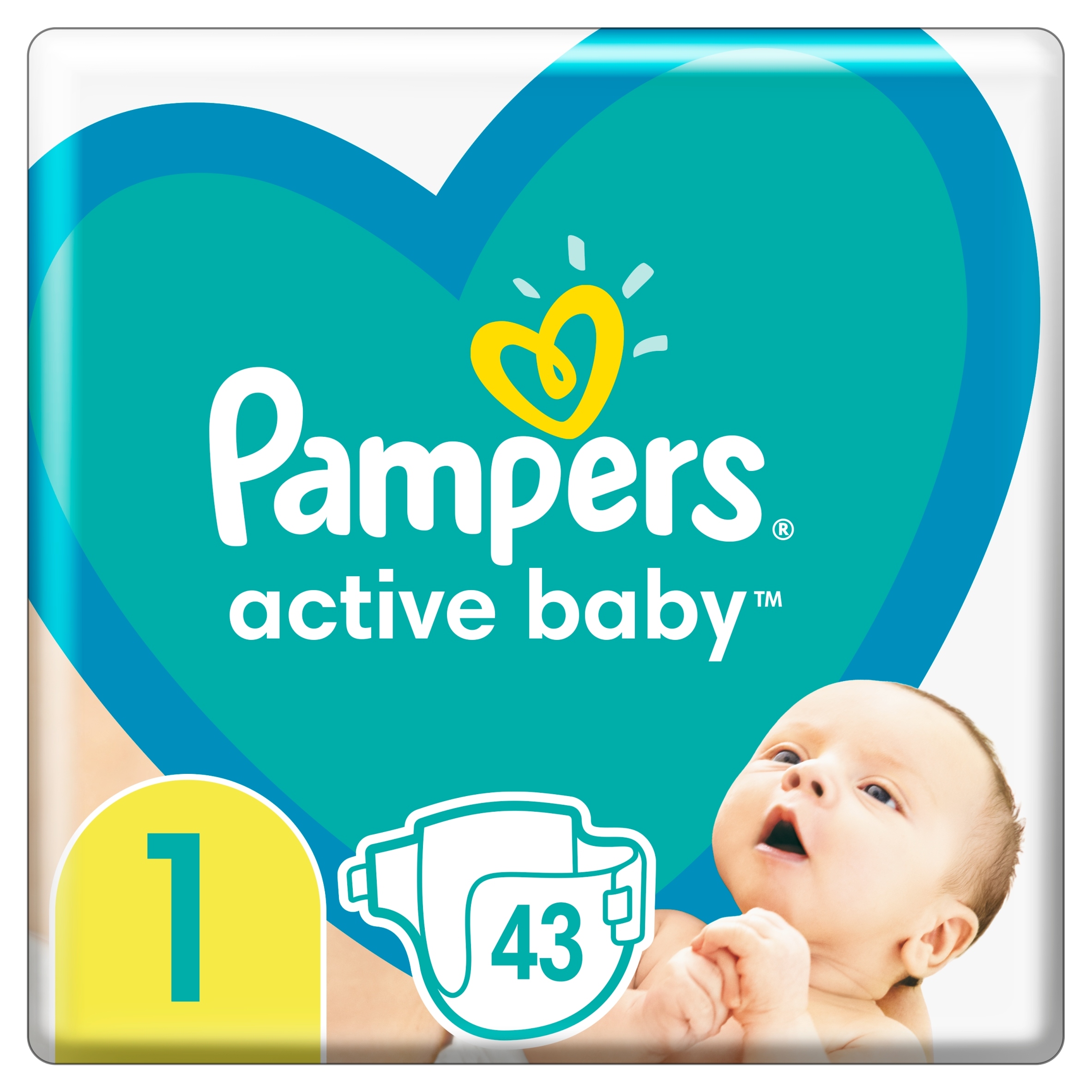 pieluszki pampers 1 43szt 2-5 kg