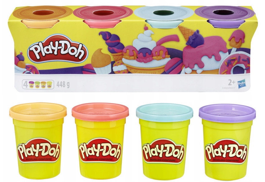 PlayDoh B5517 Zestaw plasteliny 4 szt.