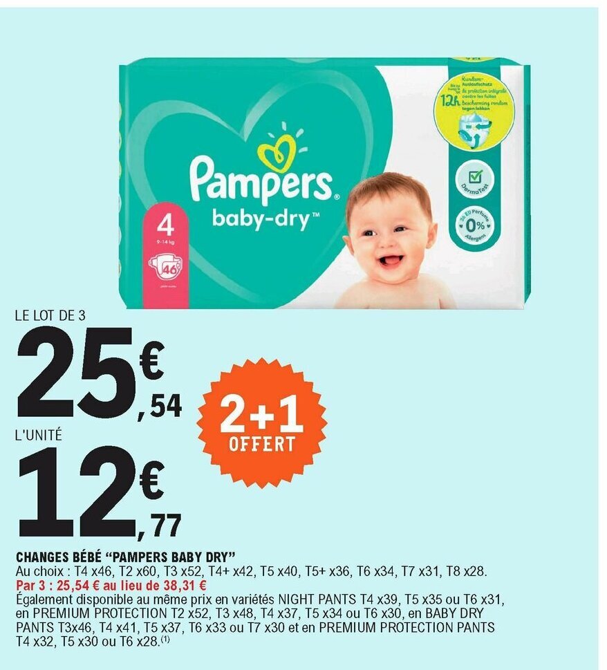 promo pampers belgique