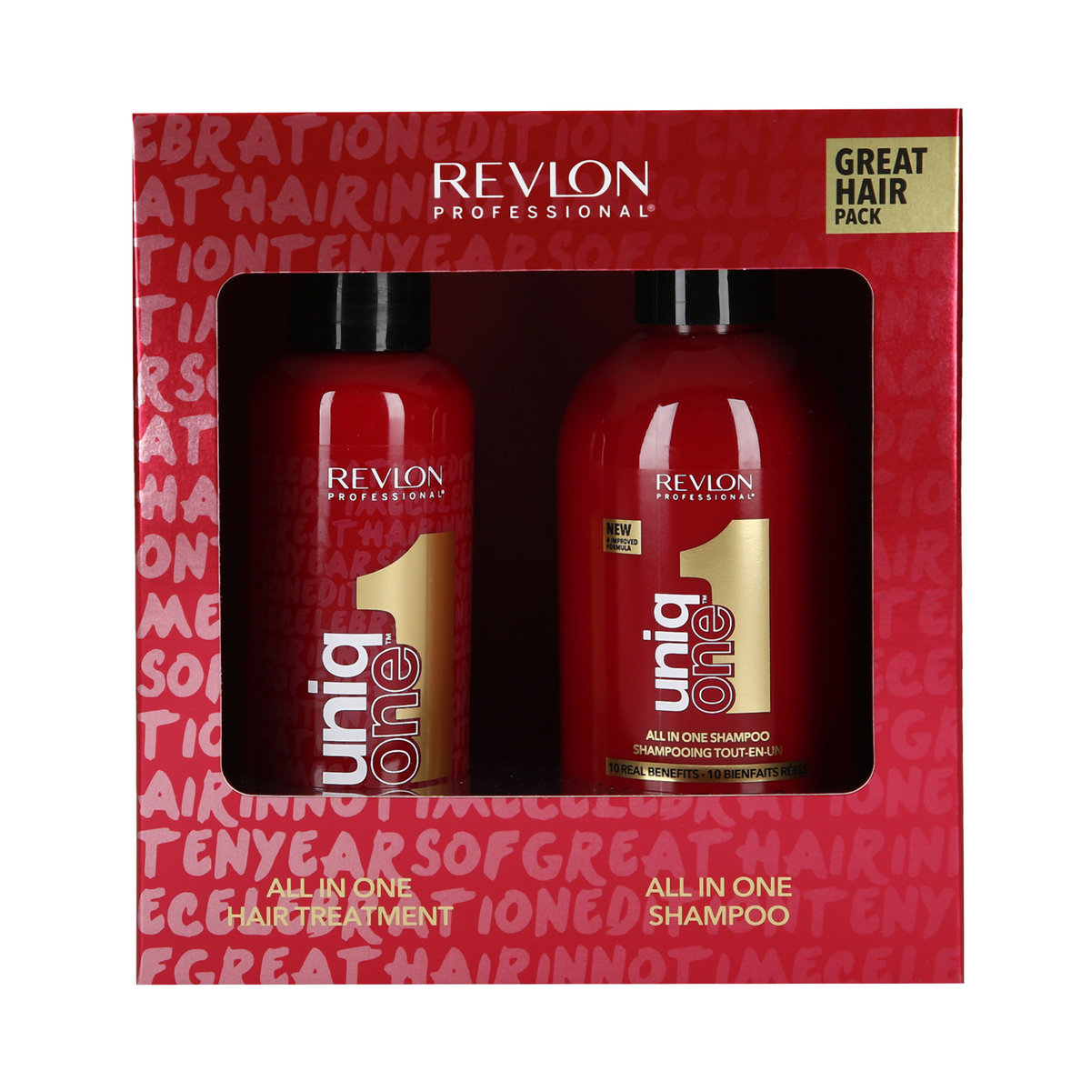 revlon uniq one zestaw odżywka spray szampon