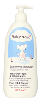 rossmann żel i szampon niemowląt babydream