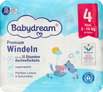 rossmann pieluchy babydream 4 cena