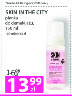 skin in the city łagodząca pianka micelarna do demakijażu twarzy